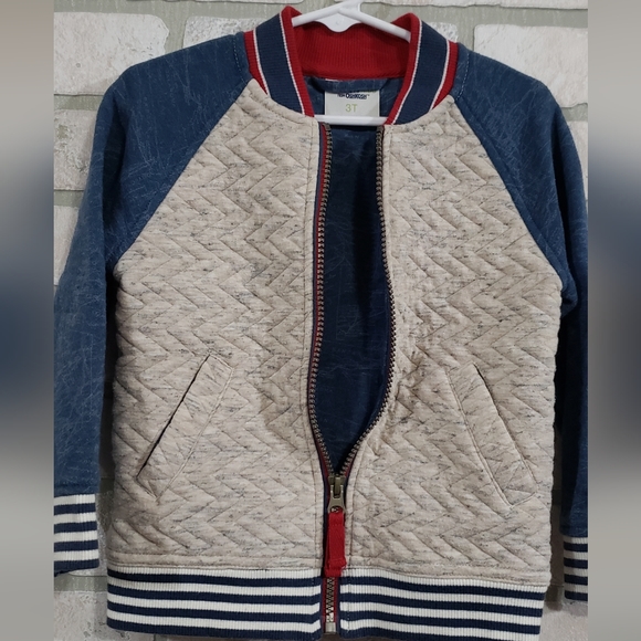 2PC Genuine Kids Bomber Sweater Jacket and Sweatpants Size 3T - Picture 5 of 11